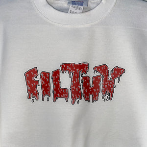 Filthy Raging Bull Crewneck Sweatshirt (wht/red)