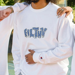 Filthy True Blue Long Sleeve Shirt (wht/blu)