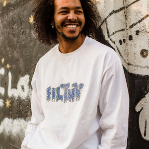 Filthy True Blue Long Sleeve Shirt (wht/blu)